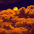 Clouds and the Moon